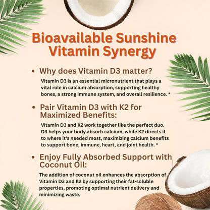 Vitamin D3 & K2 Health Booster™