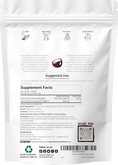 Vitamin D3 & K2 Health Booster™